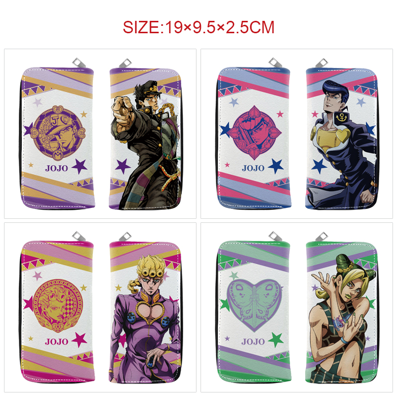 JoJos Bizarre Adventure anime wallet 19*9.5*2.5cm