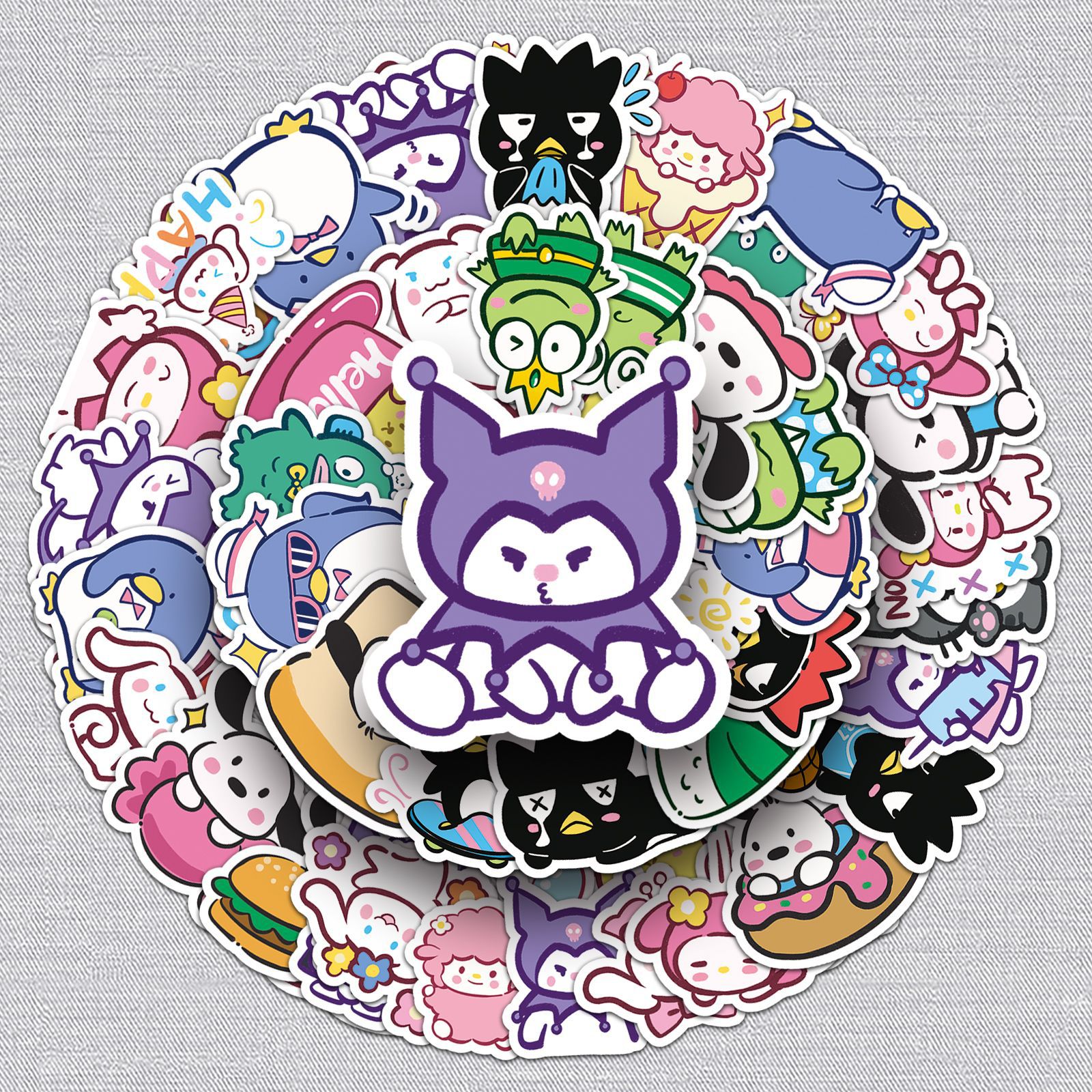 Kuromi anime waterproof stickers (50-51pcs a set)