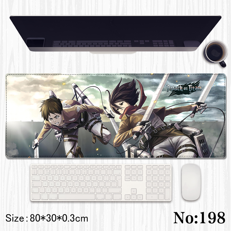 Attack on Titan anime Mouse pad 80*30*0.3cm