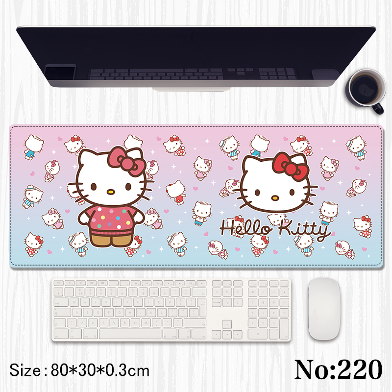 hello kitty anime Mouse pad 80*30*0.3cm