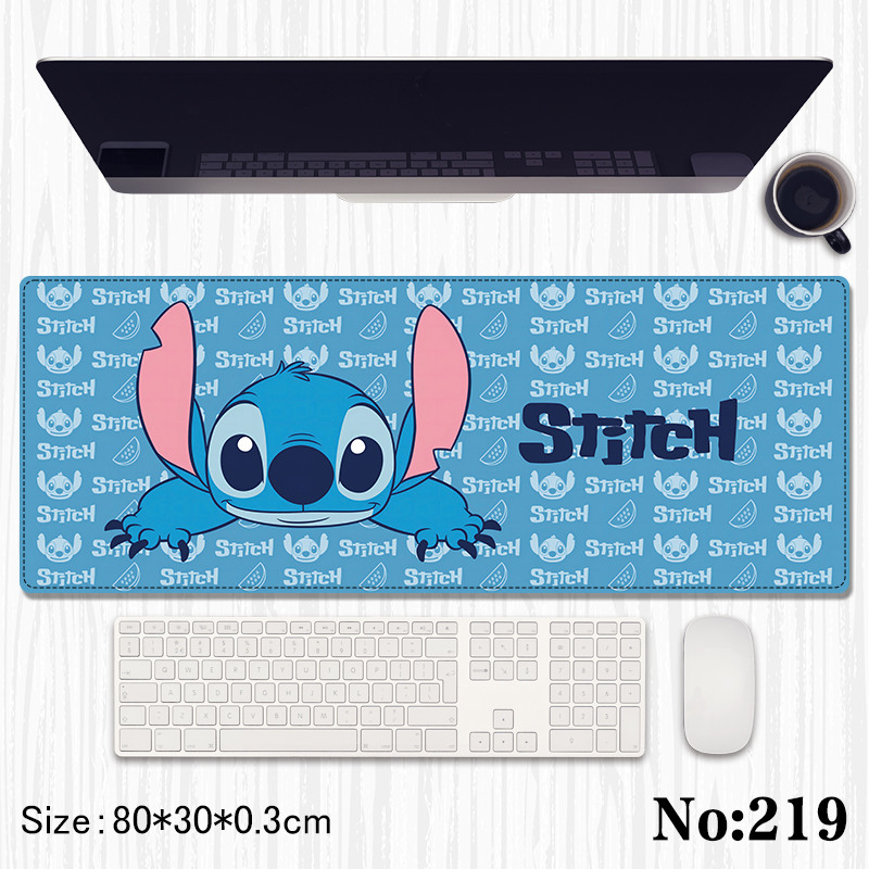 stitch anime Mouse pad 80*30*0.3cm