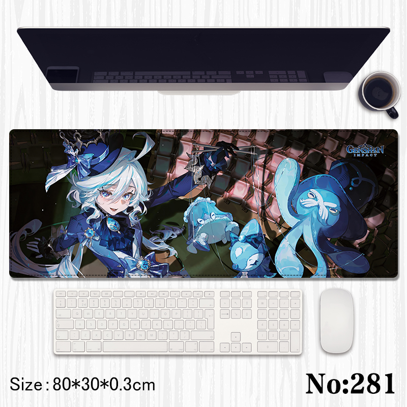 Genshin Impact anime Mouse pad 80*30*0.3cm