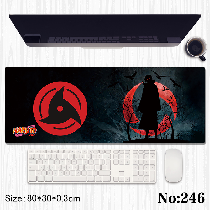 Naruto anime Mouse pad 80*30*0.3cm