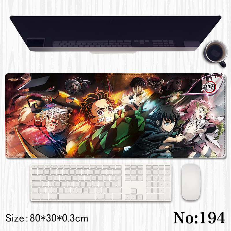 Demon slayer kimets anime Mouse pad 80*30*0.3cm