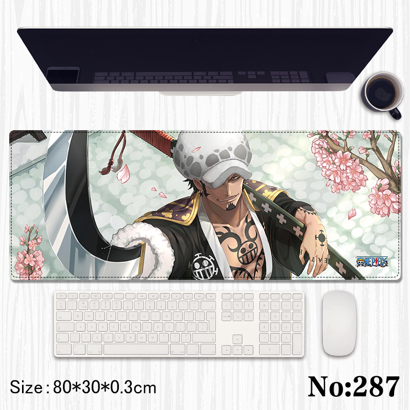 One Piece anime Mouse pad 80*30*0.3cm