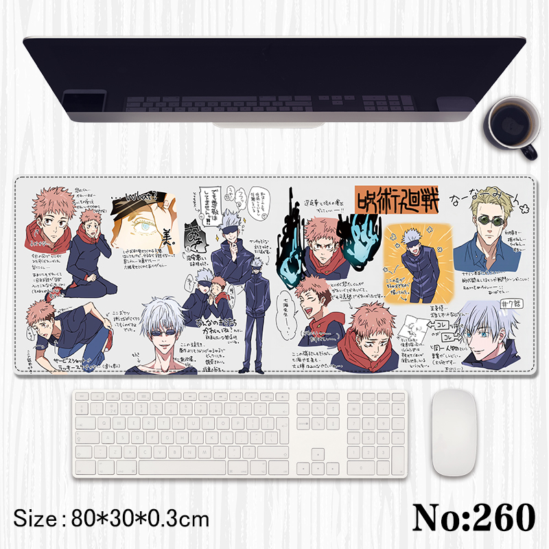 Jujutsu Kaisen anime Mouse pad 80*30*0.3cm