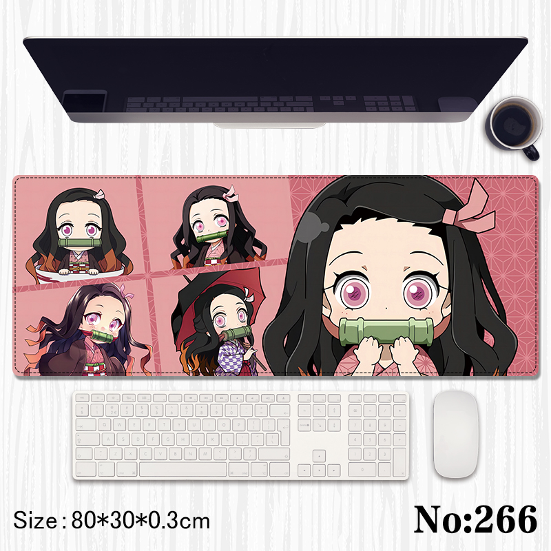 Demon slayer kimets anime Mouse pad 80*30*0.3cm