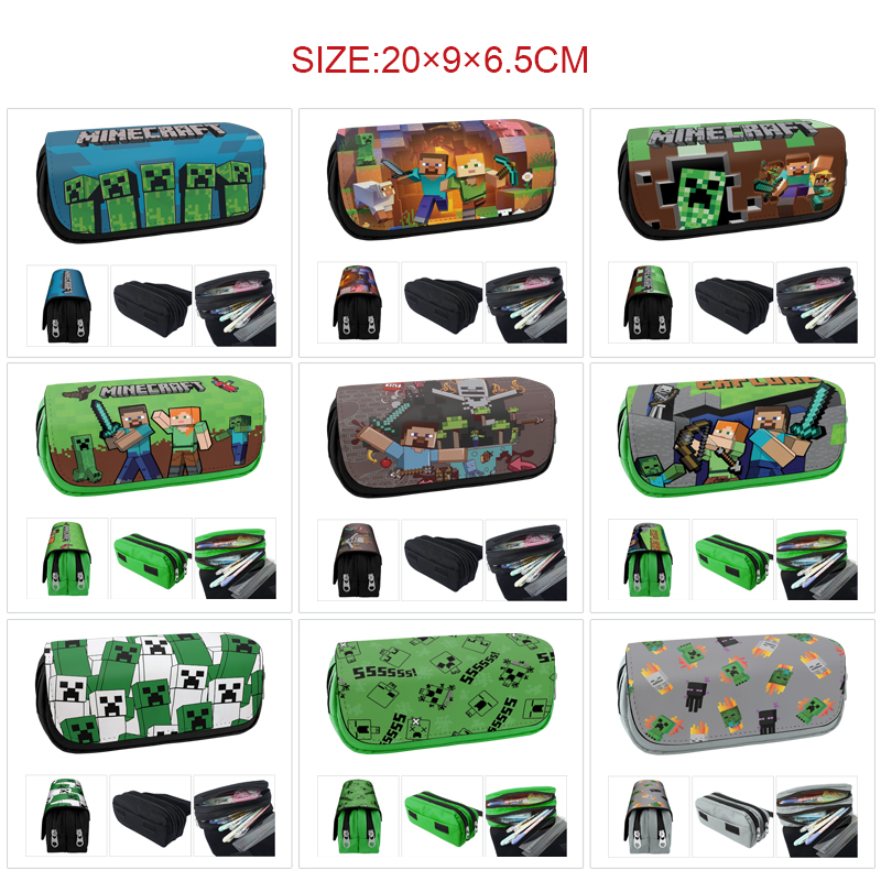 Minecraft anime pencil bag 20*9*6.5cm