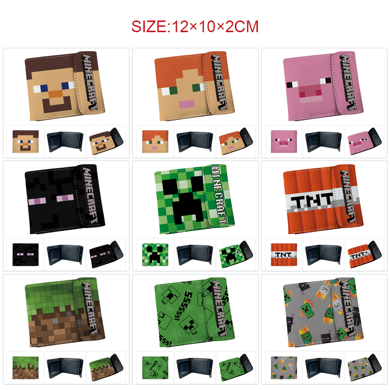 Minecraft anime wallet 12*10*2cm