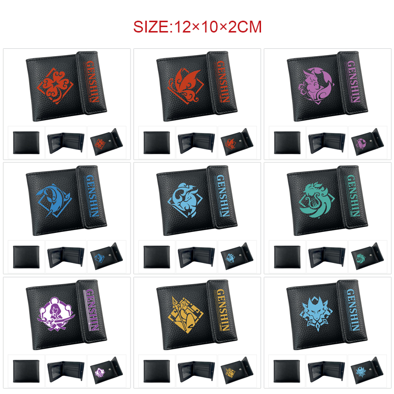 Genshin Impact anime wallet 12*10*2cm