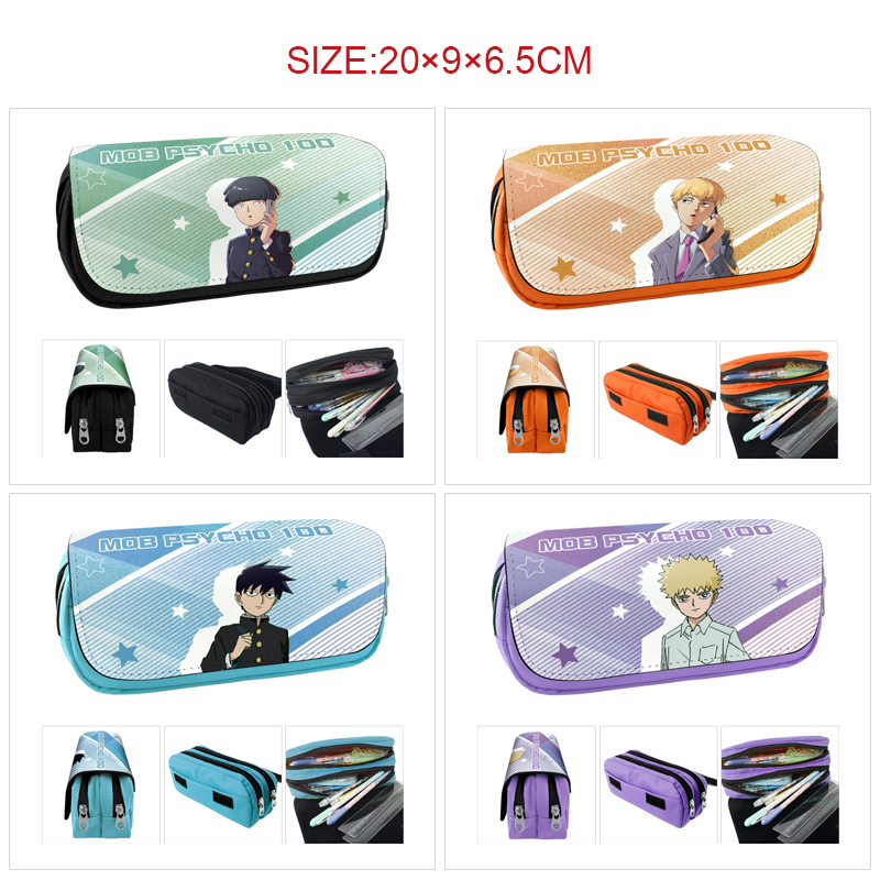 Mob Psycho 100  anime pencil bag 20*9*6.5cm