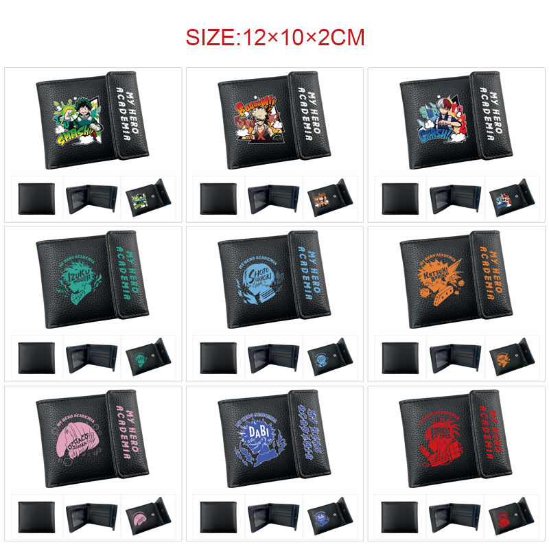 My Hero Academia anime wallet 12*10*2cm