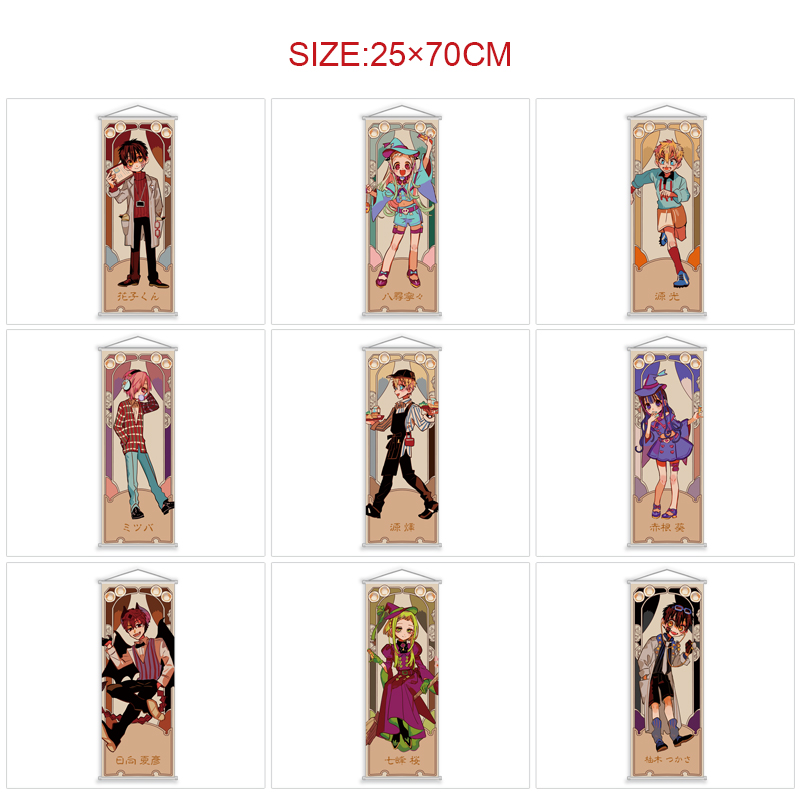 Toilet-bound hanako-kun anime wallscroll 25*70cm price for 5 pcs