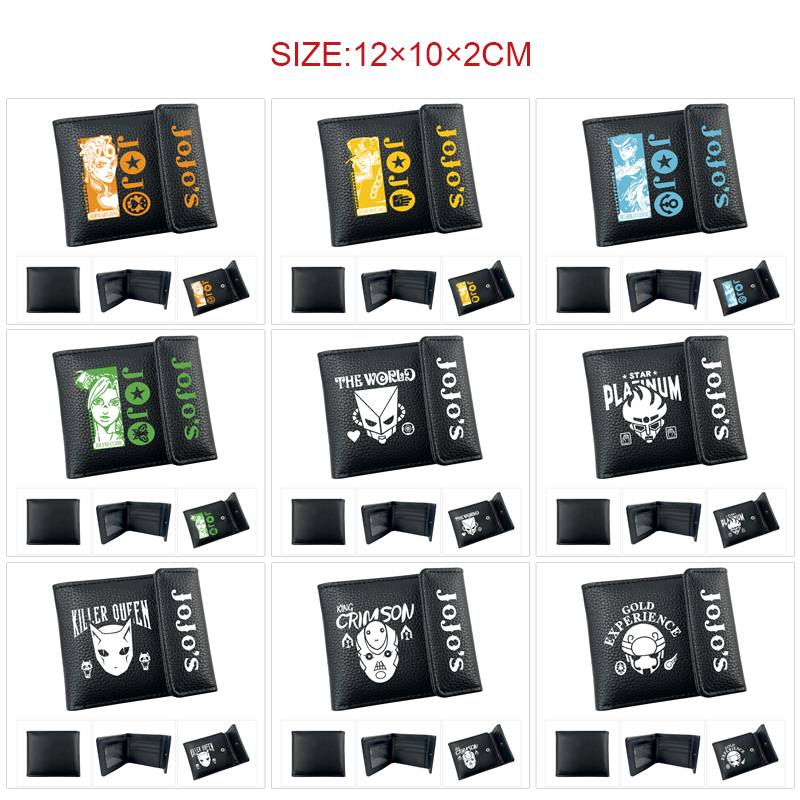 JoJos Bizarre Adventure anime wallet 12*10*2cm