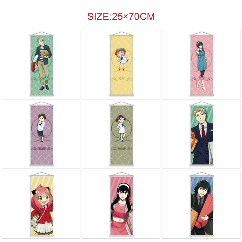 SPY×FAMILY anime wallscroll 25*70cm price for 5 pcs