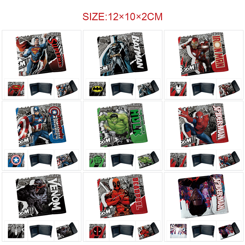 Avengers anime wallet 12*10*2cm