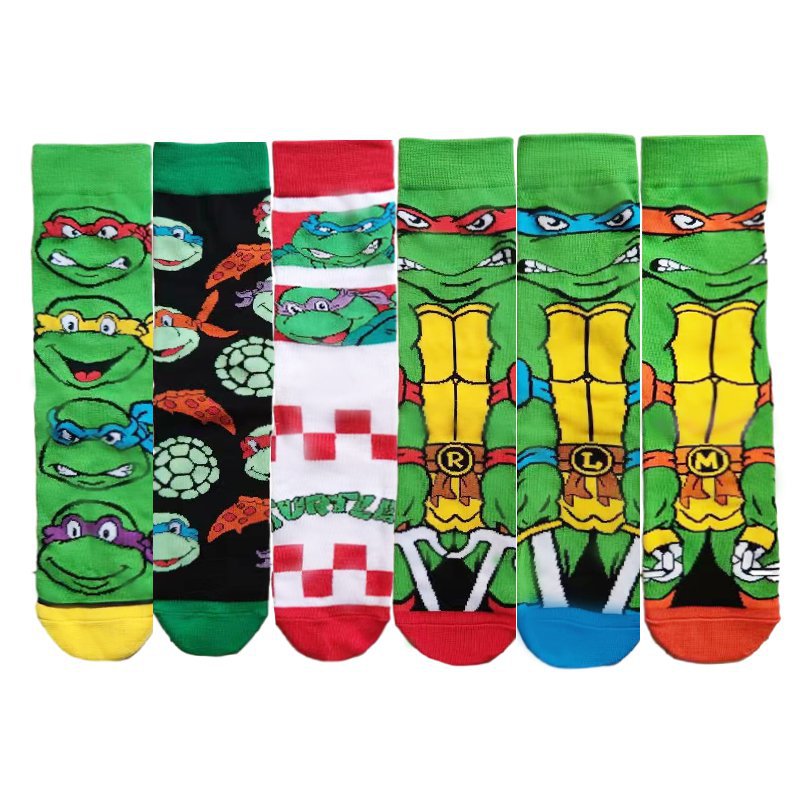 Turtles anime socks