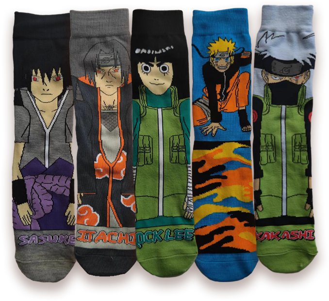 Naruto anime socks