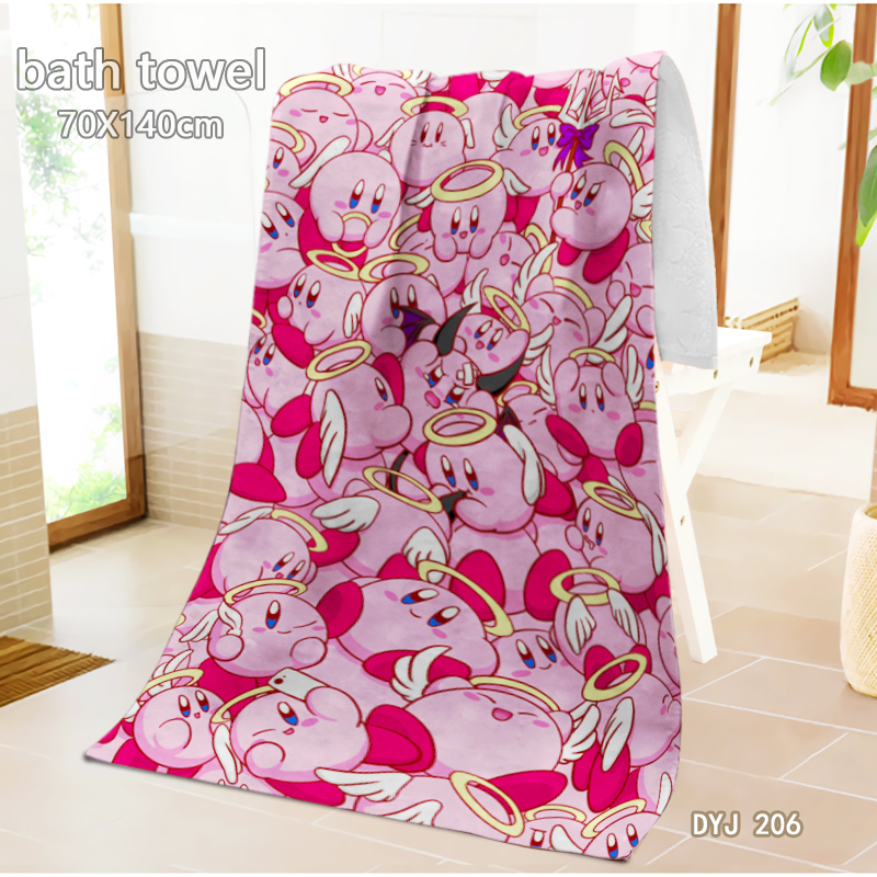 Kirby anime bath towel 70*140cm