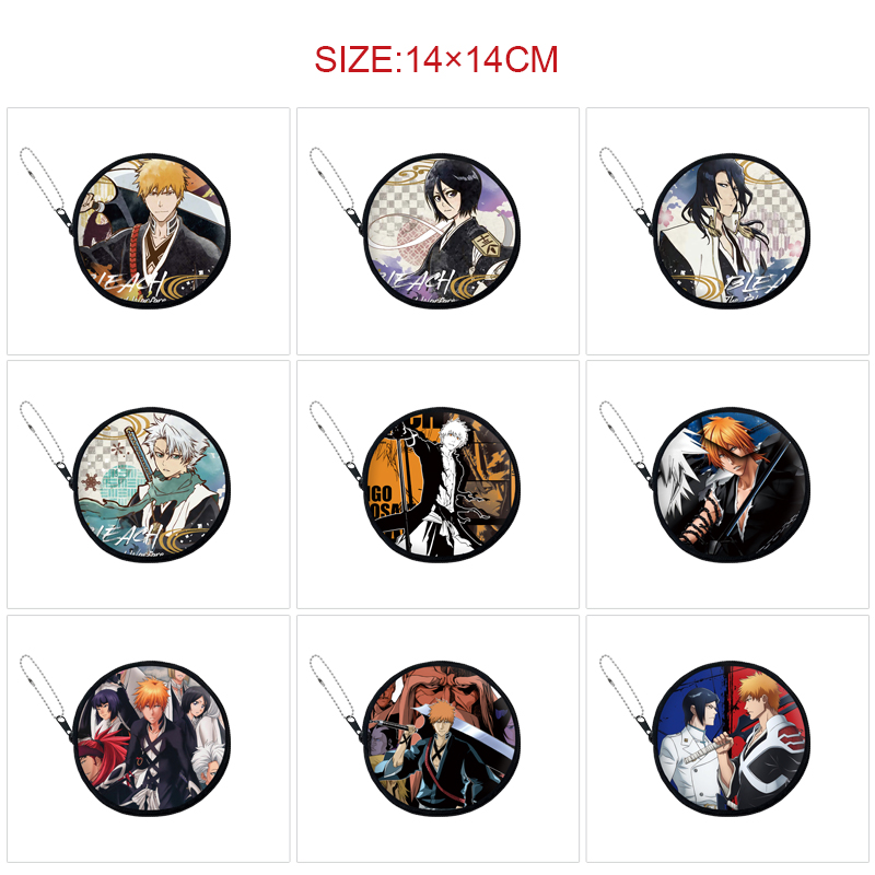 Bleach anime pu wallet 14*14cm