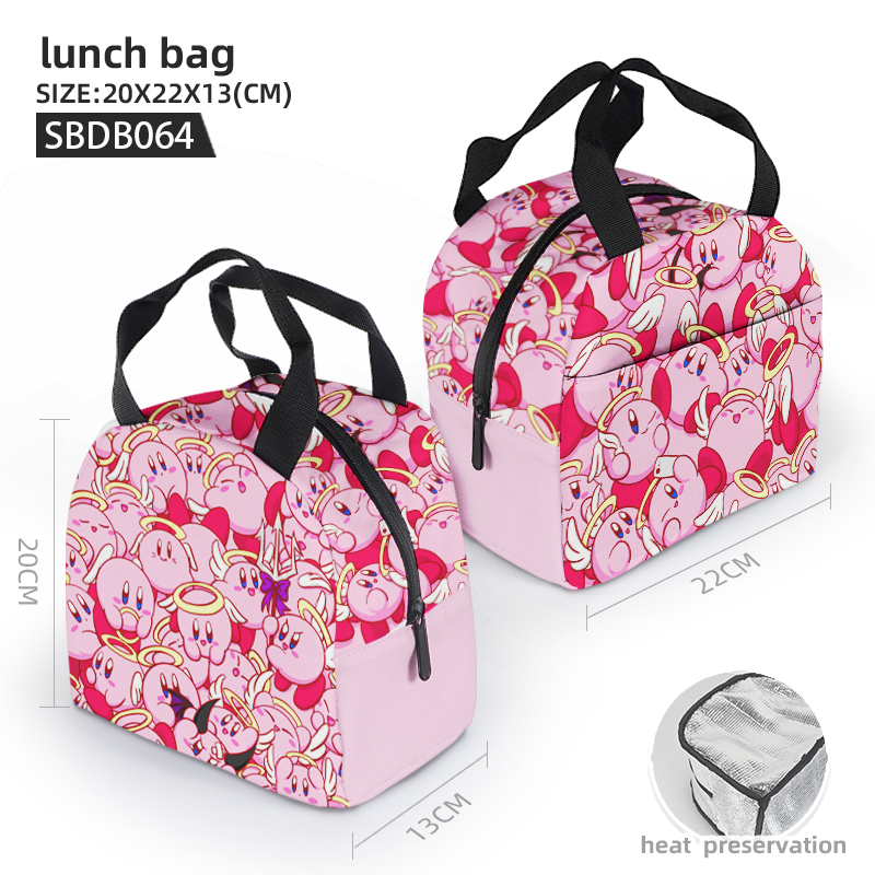 Kirby anime lunch bag 20*22*13cm