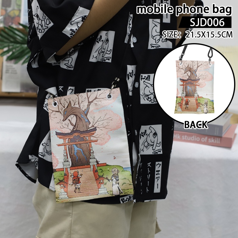 Genshin Impact anime anime mobile phone bag