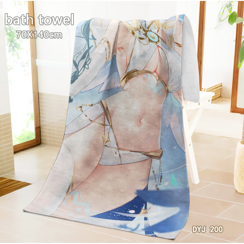 Genshin Impact anime anime bath towel 70*140cm