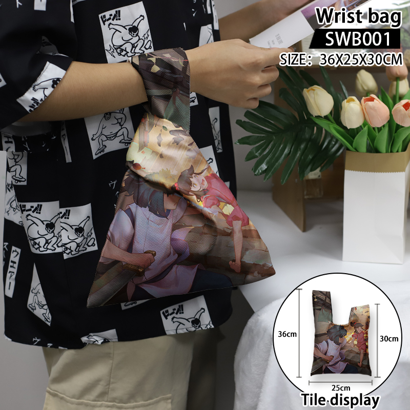 Spirited Away anime wrist bag