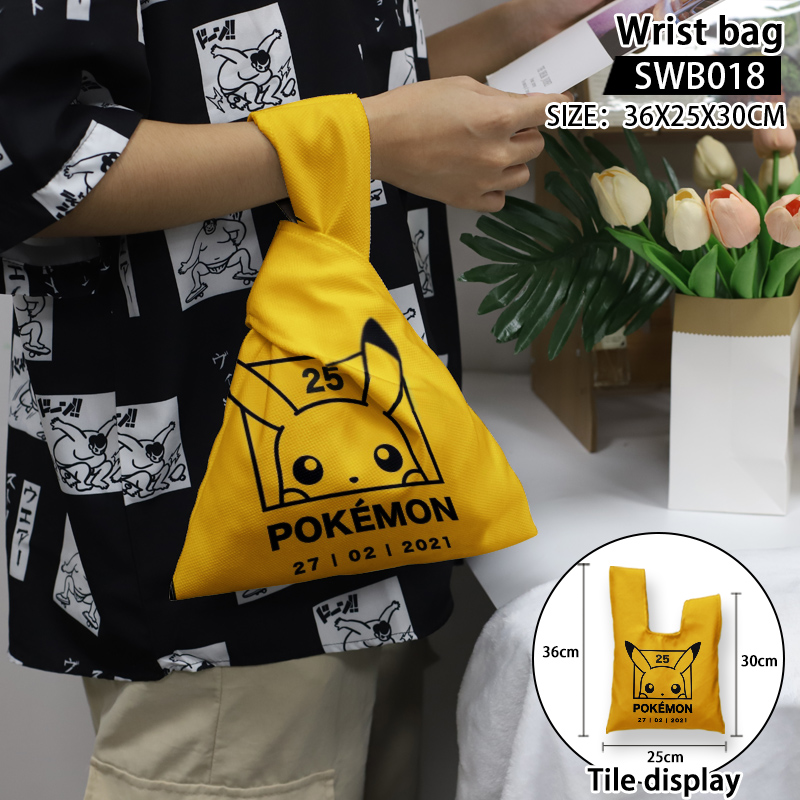 Pokemon anime wrist bag