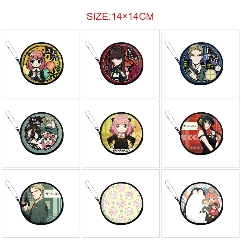 SPY×FAMILY anime pu wallet 14*14cm