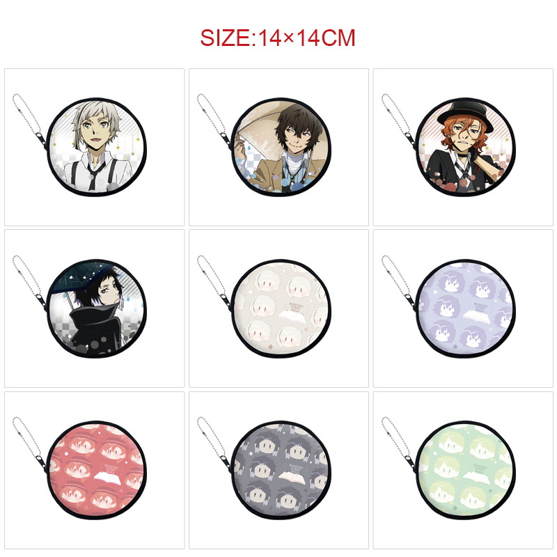 Bungo Stray Dogs anime pu wallet 14*14cm