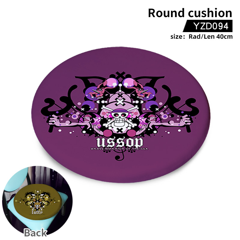 One Piece anime round cushion 40cm