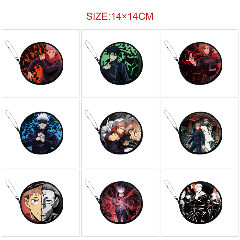 Jujutsu Kaisen anime pu wallet 14*14cm