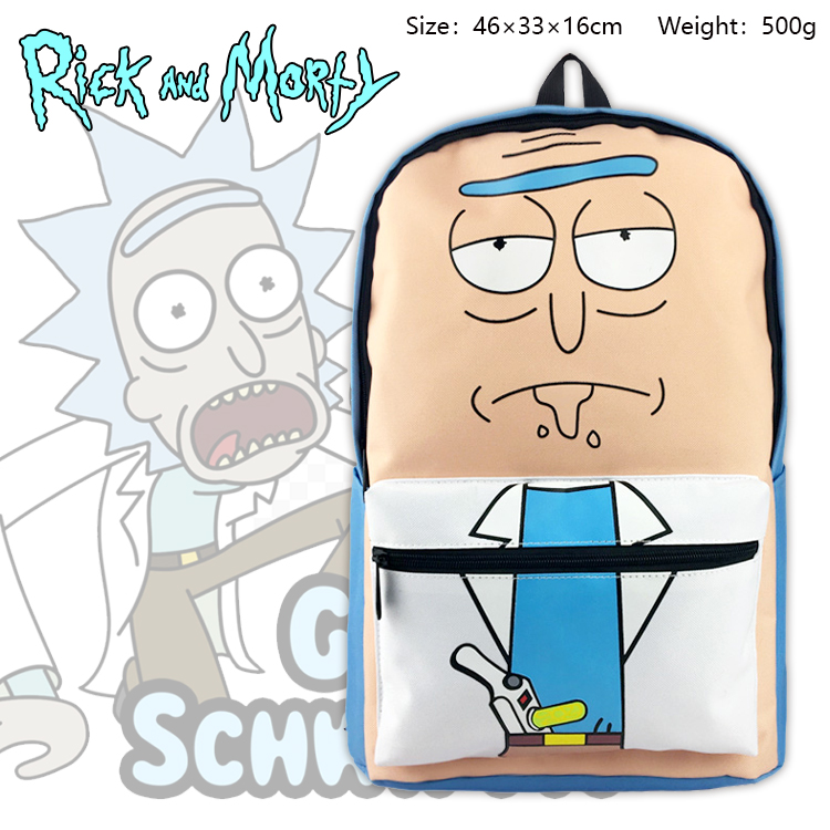 Rick and Morty anime Backpack