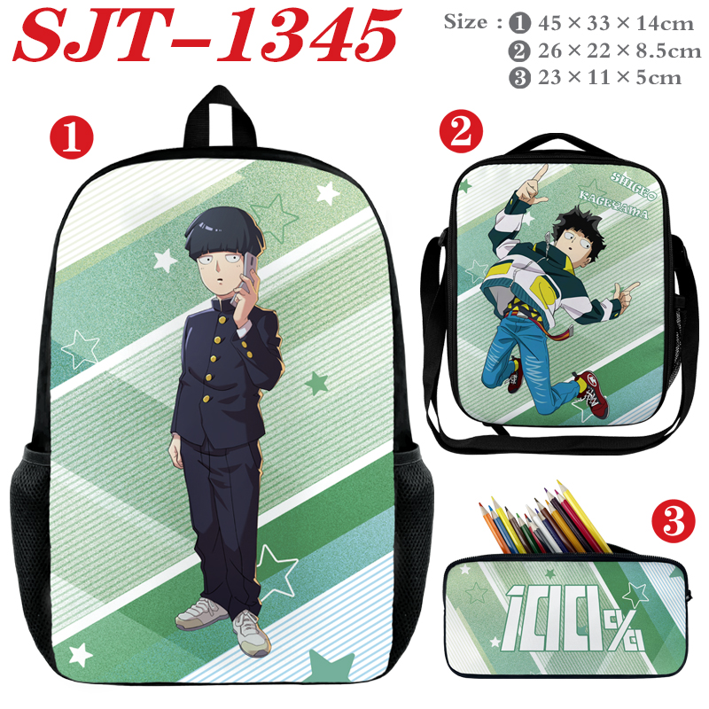 Mob Psycho 100  anime backpack+ lunch bag+pencil bag