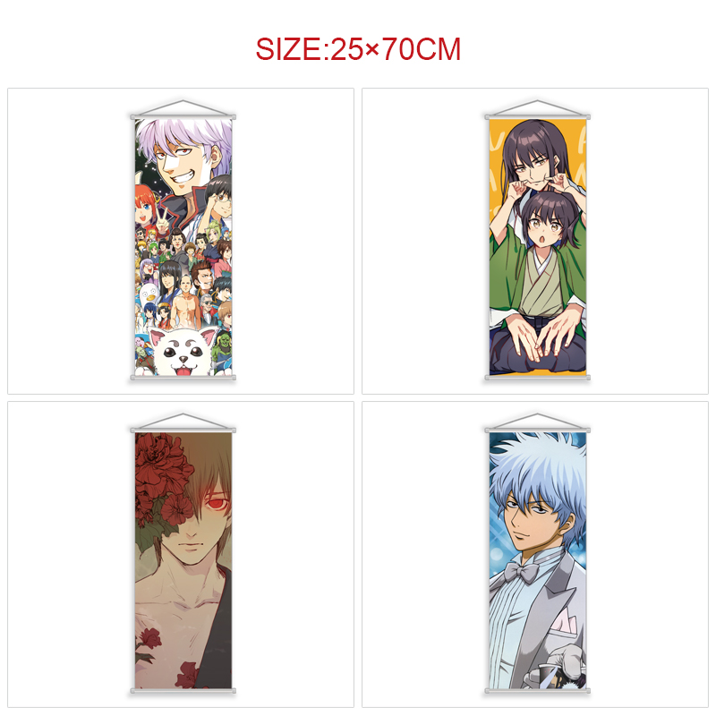 Gintama anime wallscroll 25*70cm price for 5 pcs