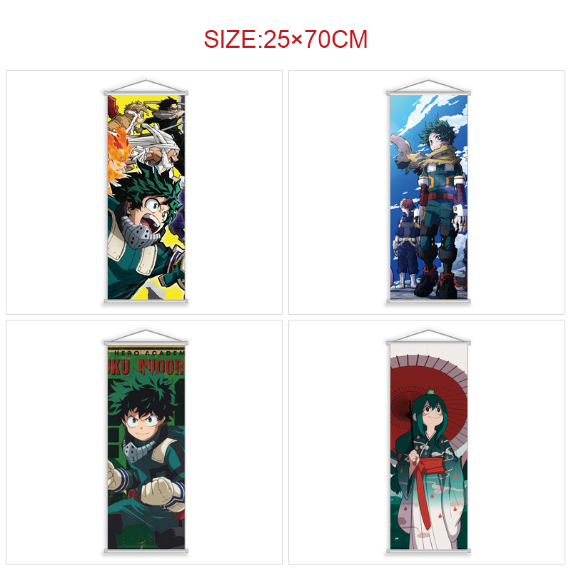 My Hero Academia anime wallscroll 25*70cm price for 5 pcs