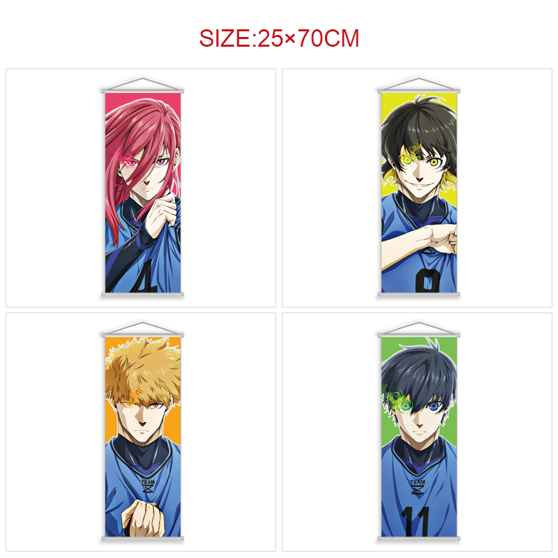 Blue Lock anime wallscroll 25*70cm price for 5 pcs