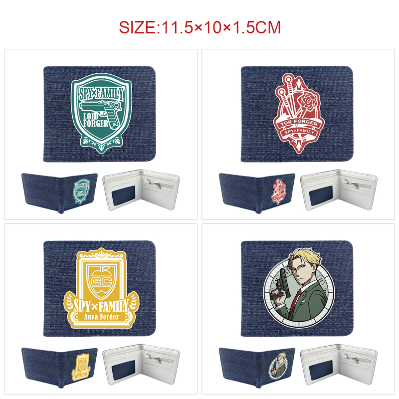 SPY×FAMILY anime wallet 11.5*10*1.5cm