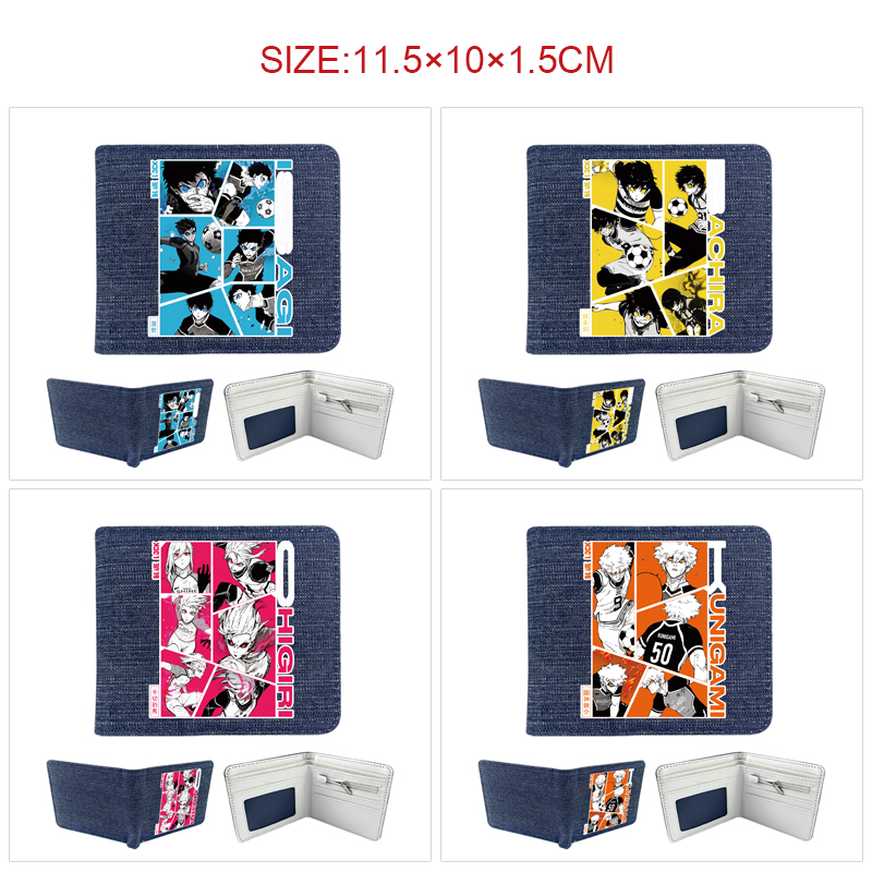 Blue Lock anime wallet 11.5*10*1.5cm