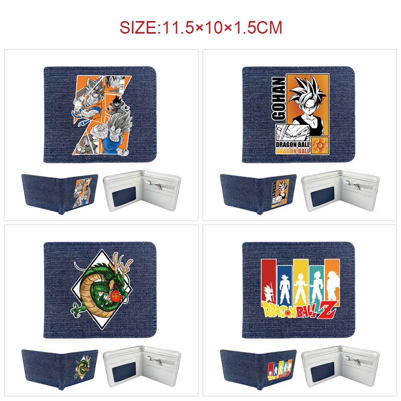 Dragonball anime wallet 11.5*10*1.5cm