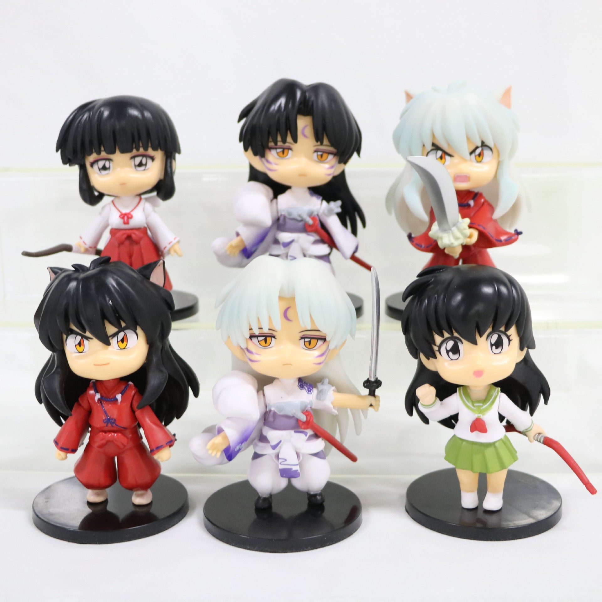 Inuyasha anime figure 9-9.5cm 6 pcs a set