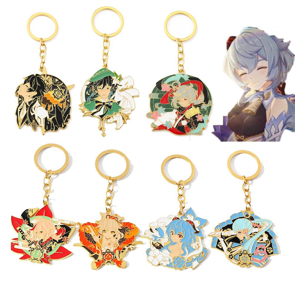 Genshin Impact anime keychain