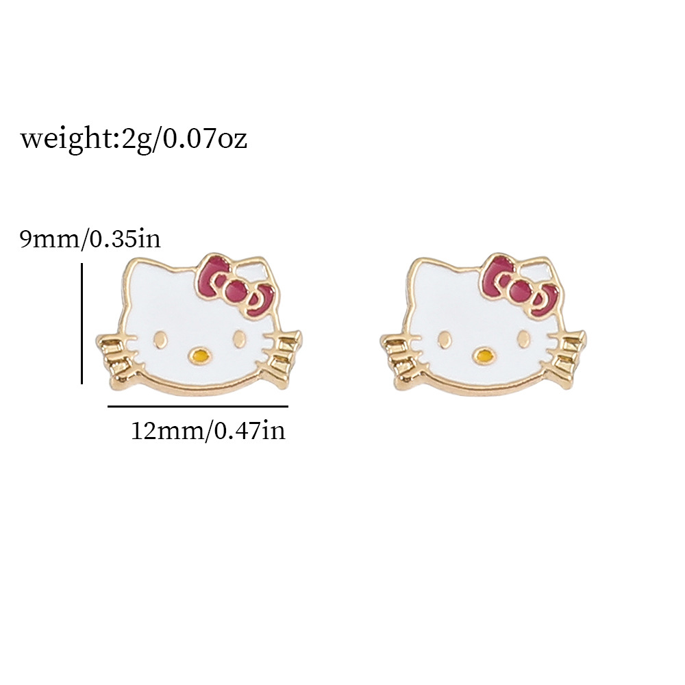 hello kitty anime earring