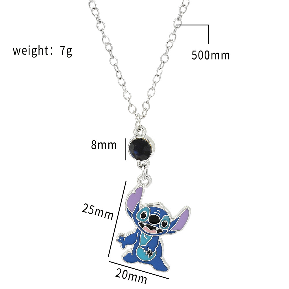 stitch anime necklace