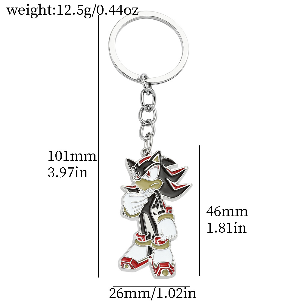 Sonic anime keychain