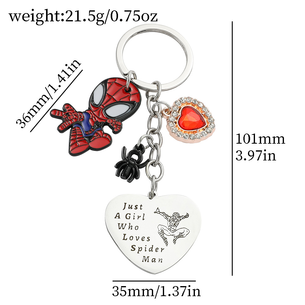 spider man anime keychain