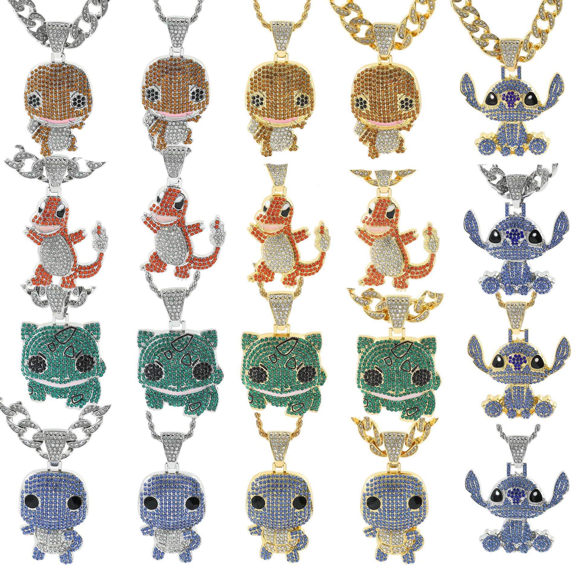 stitch anime necklace