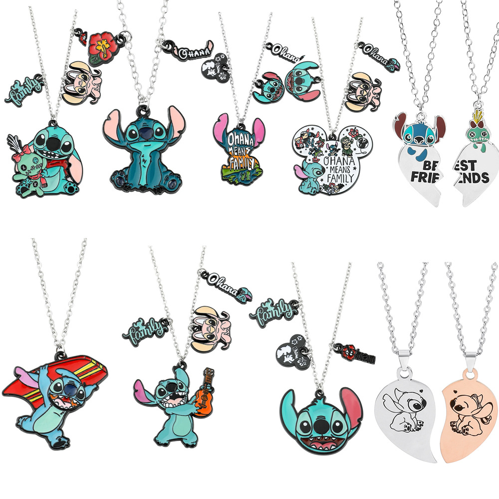 stitch anime anime necklace