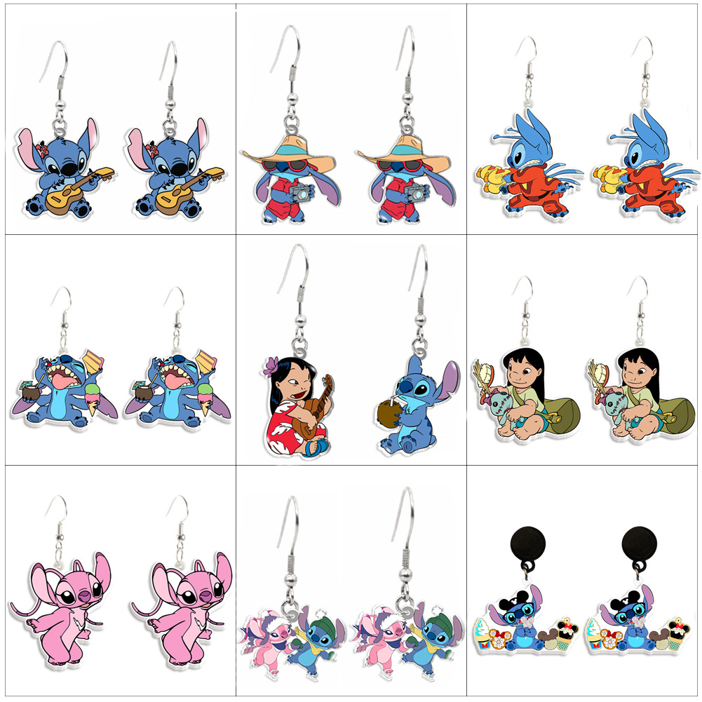 stitch anime anime earring